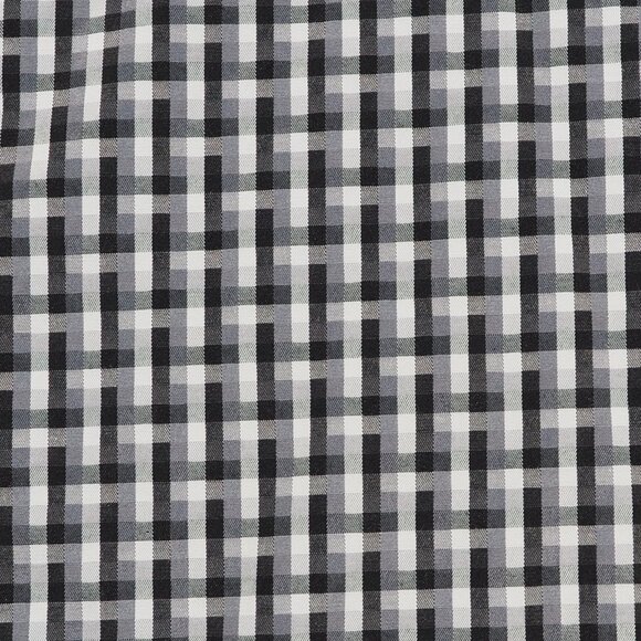 Ziggurat Shirt Mens Extra Large Black Gray Check Abstract Flip Cuff Paisley Club - Picture 9 of 10